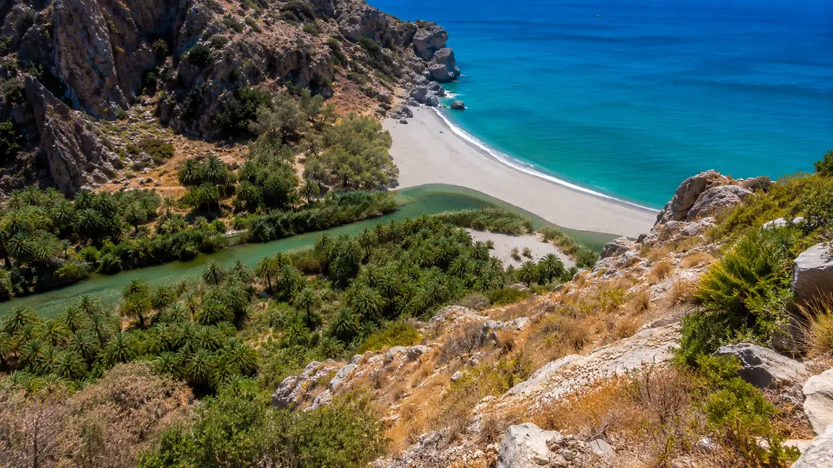 Day Trip to Preveli & Damnoni Beach & Rethymno City Tour